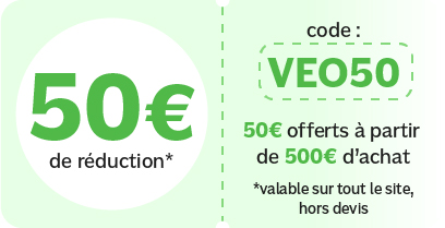 50&euro; de r&eacute;duction avec le code VEO50
